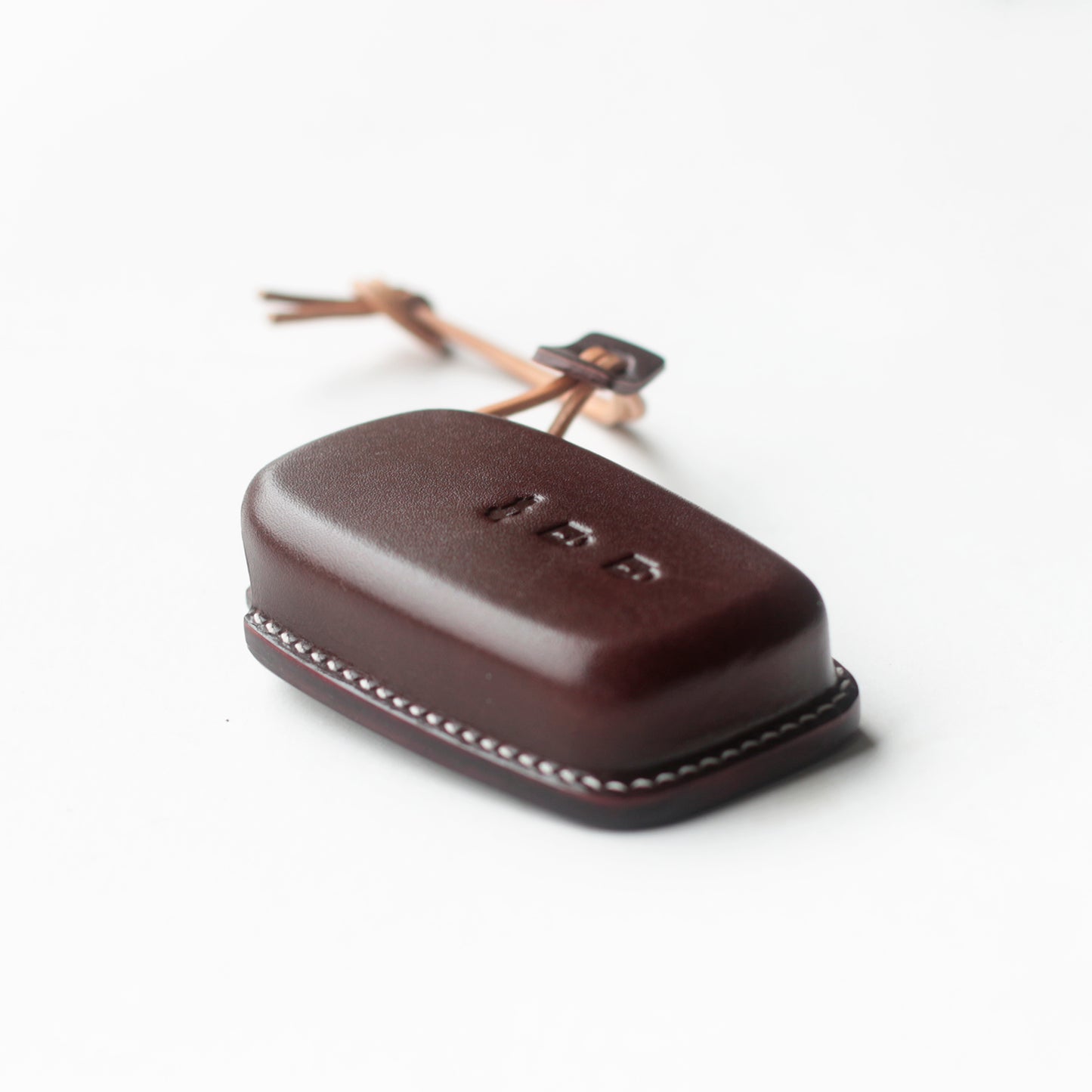 Handcrafted Veg-Tan Leather Key Fob Cover for Toyota - Custom Fit Key Case with Minimalist Design