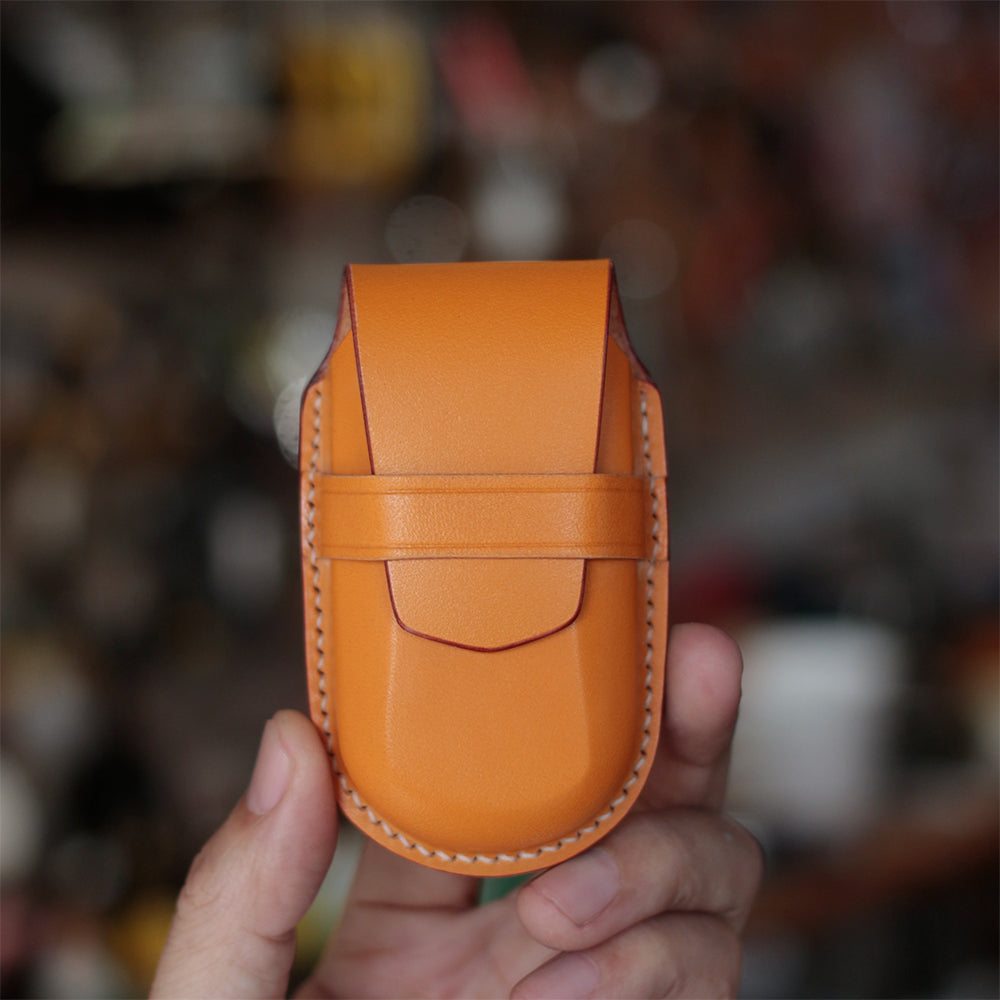 Handmade Leather Key Cover Compatible with Mercedes-Benz S-class S600 S500 S300 S450 Snug Fit Protective Case Minimalist Design