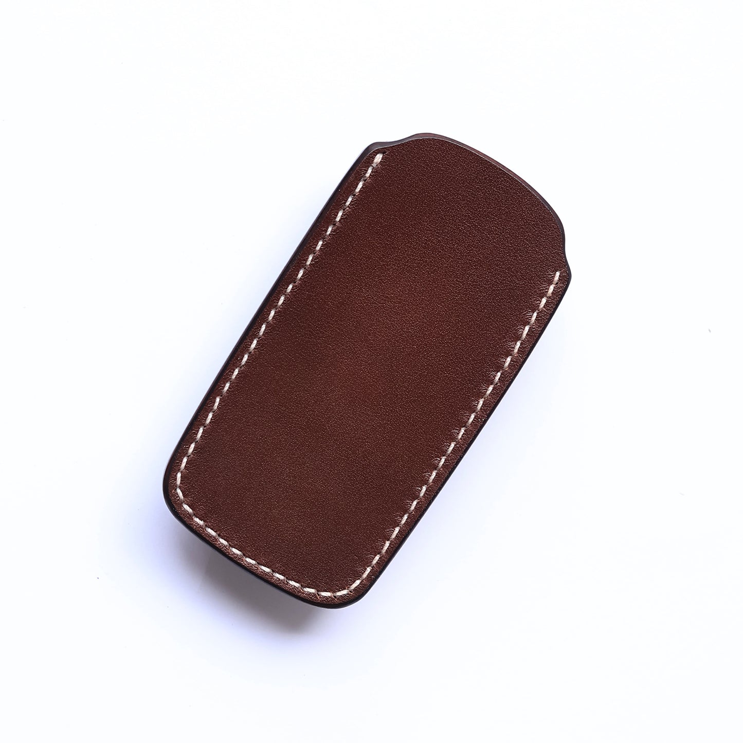Aston Martin V8 vintage car key case, hand-stitched premium leather key fob protector