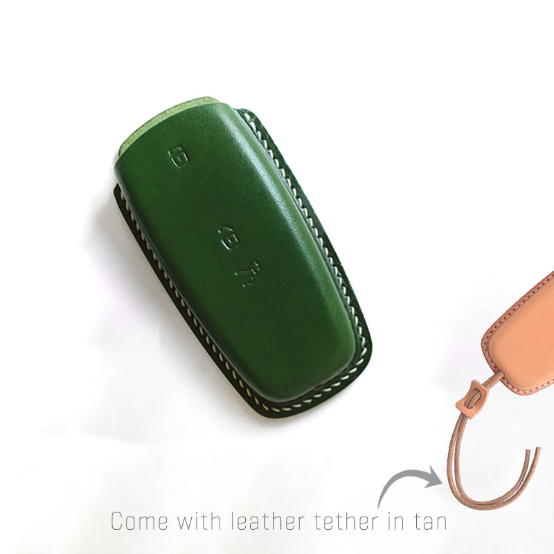 Handcrafted Genuine Leather Key Fob Cover for Mercedes-Benz E200/E300/E350 & C/E/S-Class | Snug Fit & Scratch-Resistant Protection