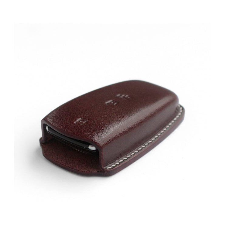 Handcrafted Genuine Leather Key Fob Cover for Mercedes-Benz E200/E300/E350 & C/E/S-Class | Snug Fit & Scratch-Resistant Protection