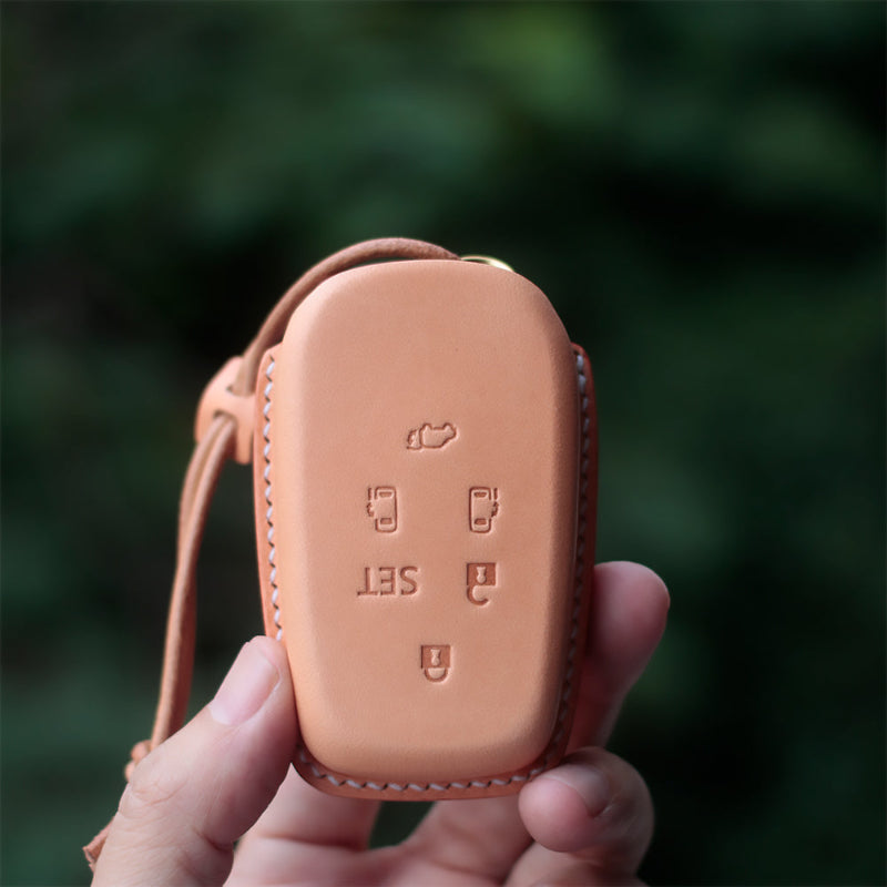Toyota Alphard Unique Handmade Leather Key Holder Minimalist OEM Style Premium Car Key Pouch