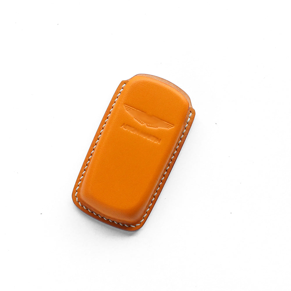 Aston Martin crystal head key fob with premium leather cover