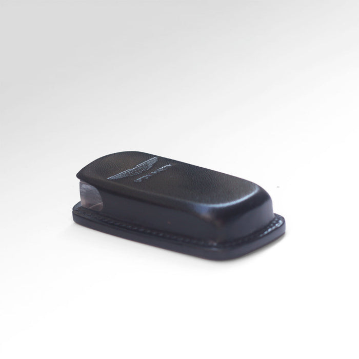 Aston Martin crystal key fob with premium leather cover