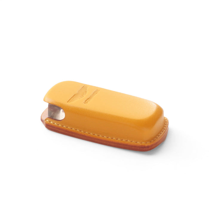 Aston Martin V8 Vantage handmade leather key fob cover – insert-style crystal key protector
