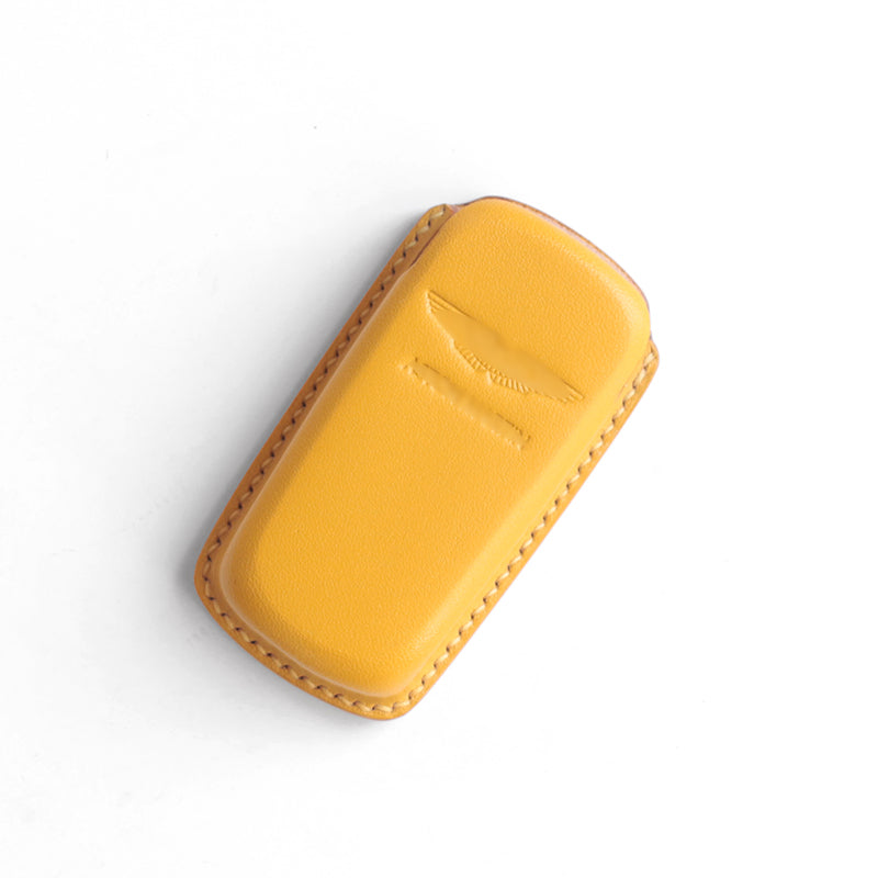 Aston Martin Vanquish genuine leather key cover for crystal head key – luxury car accessory