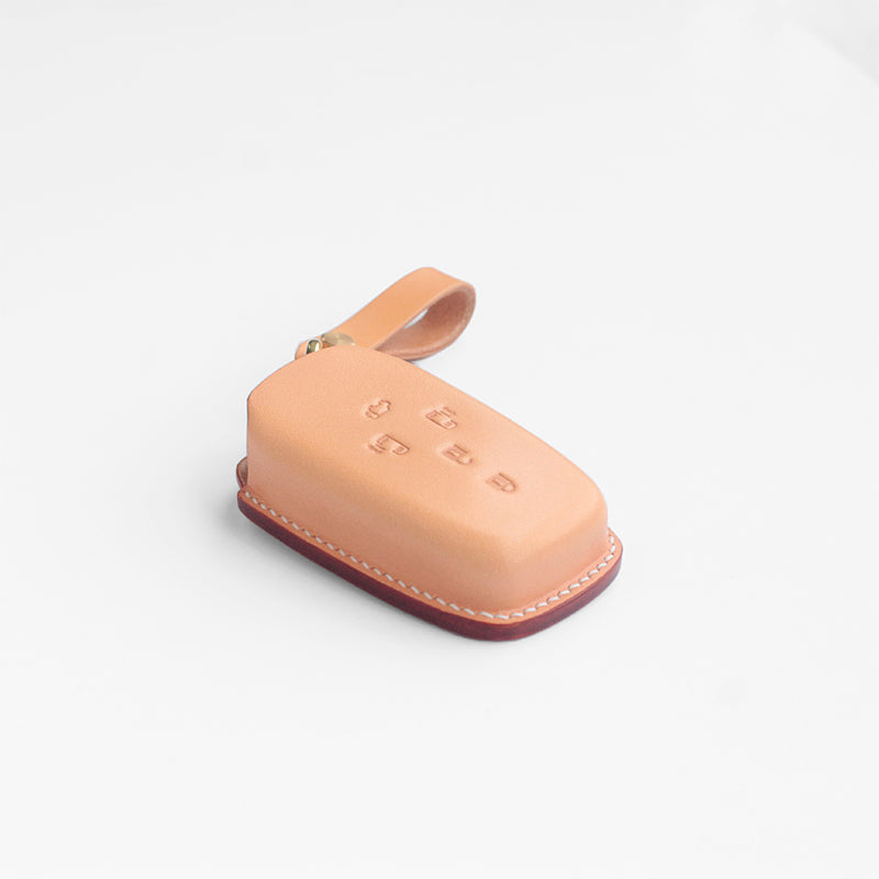 Premium Handmade Leather Key Fob Cover for Toyota Custom Fit & Anti-Scratch Design
