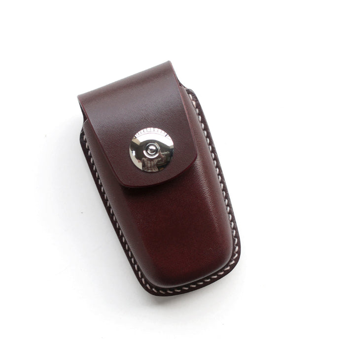 Full wrap leather key case for Lincoln Navigator with magnetic clasp