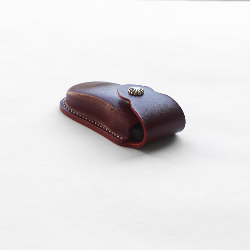 Porsche leather handmade key cover black
