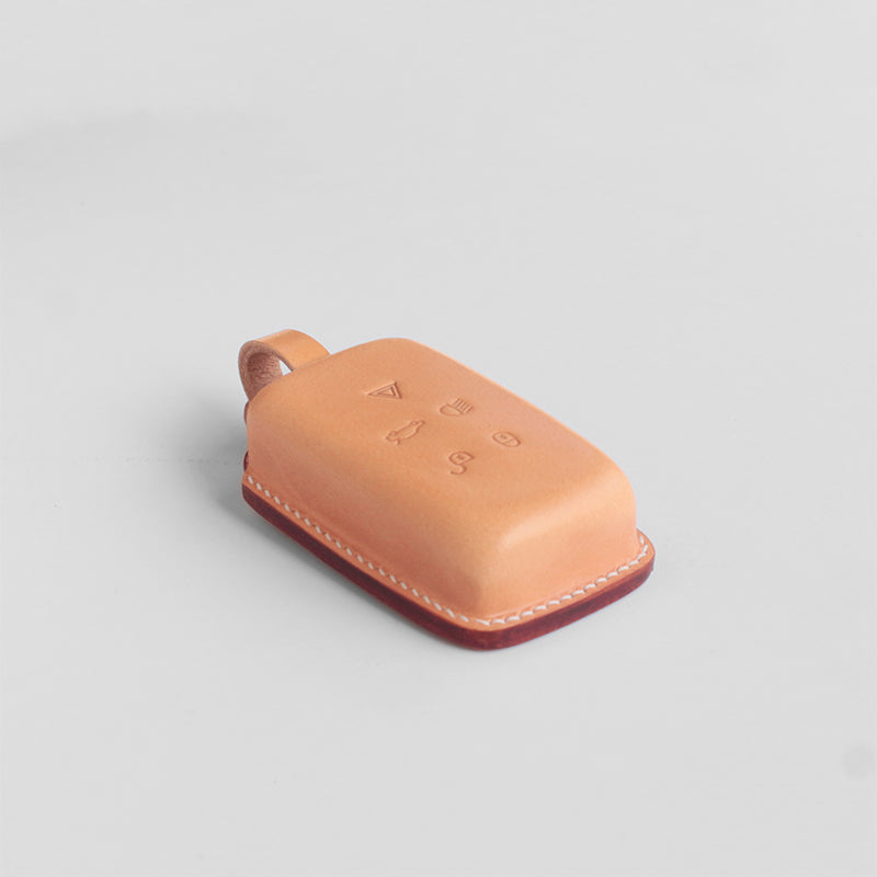 Handcrafted molded leather key shell for Range Rover