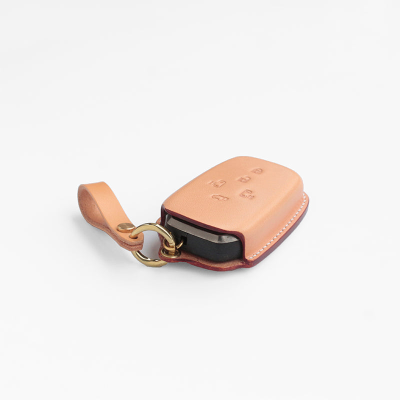Premium Handmade Leather Key Fob Cover for Toyota Custom Fit & Anti-Scratch Design