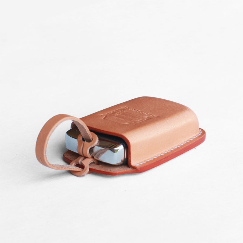 Handmade Leather Key Fob Cover for Land Rover Defender | Custom Fit, Anti-Scratch & Secure Hold