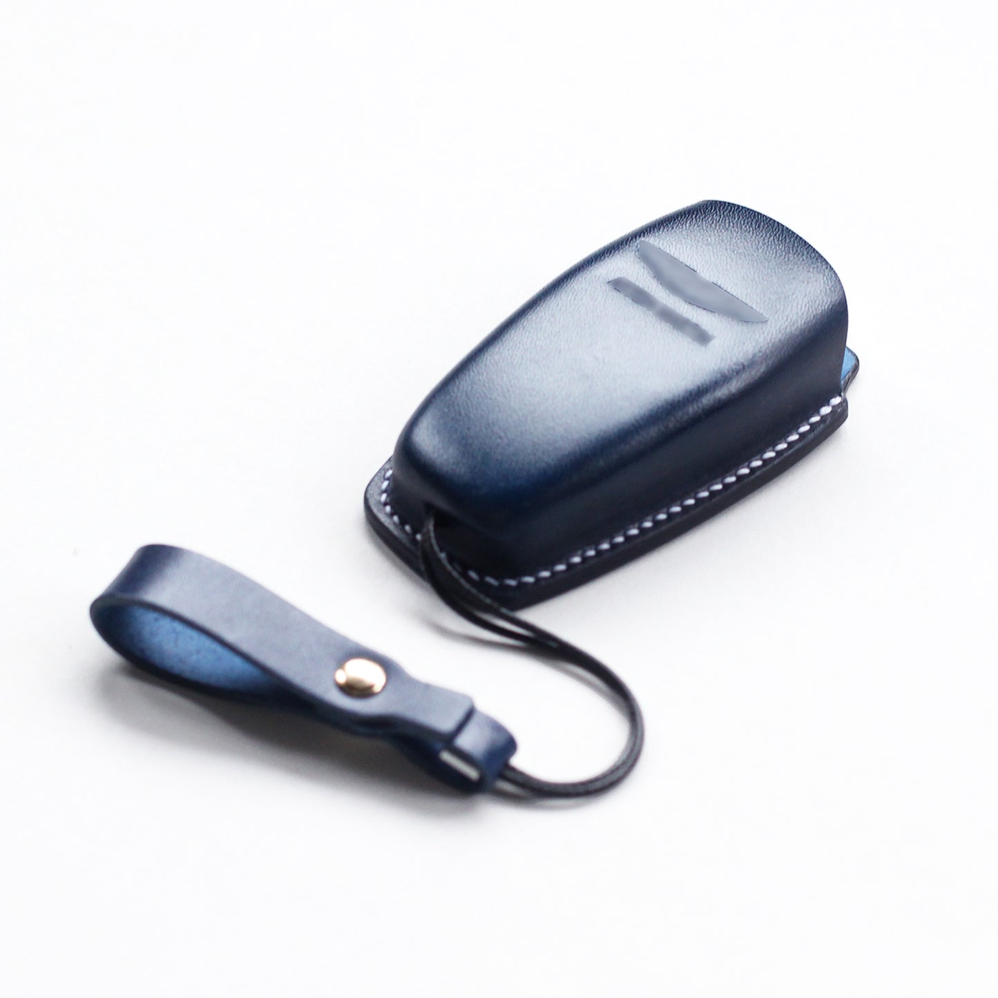 Aston Martin DB12 Custom Leather Key Fob Cover - Hand-Molded Genuine Leather Case