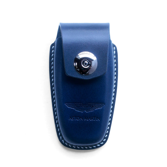 Handcrafted Full-Grain Leather Key Case for Aston Martin DB11 DB12 – Premium Hard Shell Protector with Secure Magnetic Closure | Scratch-Resistant Luxury Key Cover