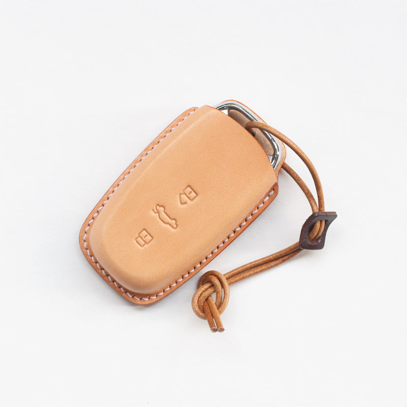 Custom Hand-Molded Leather Key Fob Cover for 2009-2016 Audi A4 A5 Q5