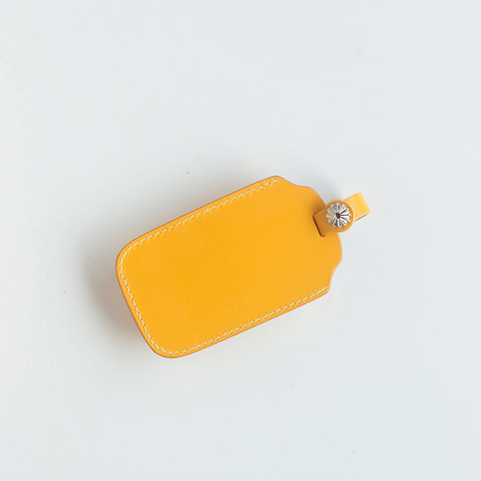 Custom genuine leather key case for Rolls-Royce Ghost, handcrafted with embossed logo