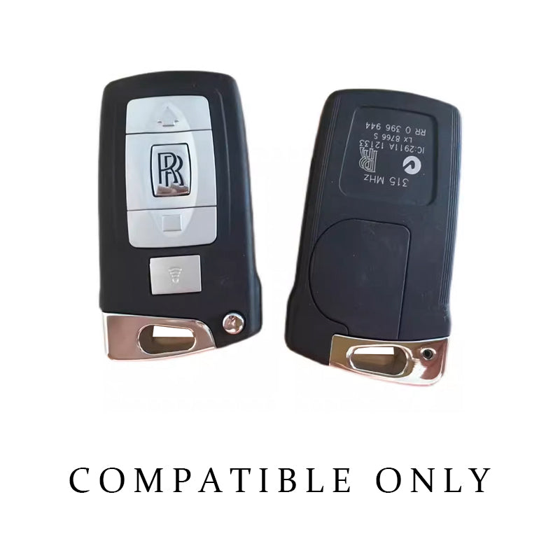 Premium Handcrafted Full-Grain Leather Key Fob Cover for Rolls-Royce Phantom (2003-2017) & Ghost (2009-2014) – 3D Molded Shockproof Case | Heritage Vegetable-Tanned Leather | Custom Fit & Scratch Resistant (Multiple Colors)