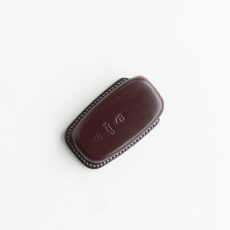 Genuine Leather Key Case for Audi A4 A5 Q5 Smart Key Fob Protector