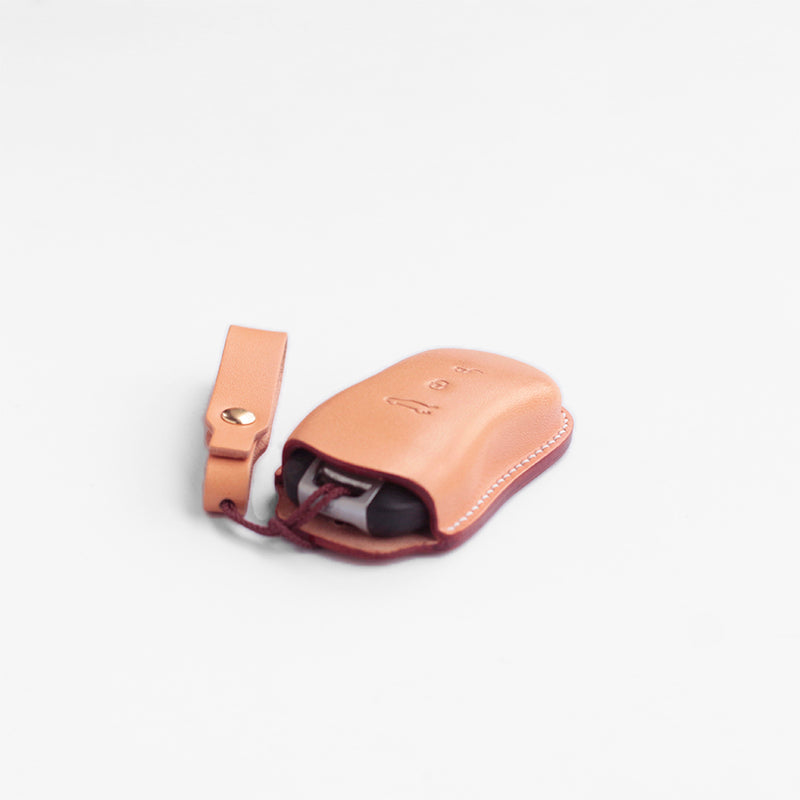 Artisan handcrafted leather key fob accessories for Porsche Panamera Taycan