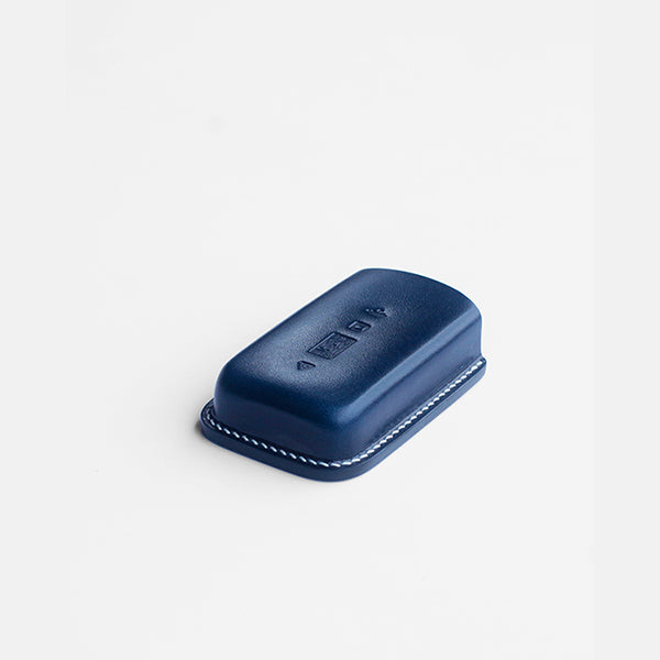 Handmade leather key sleeve for Rolls-Royce Cullinan SUV, tailored for large key fobs