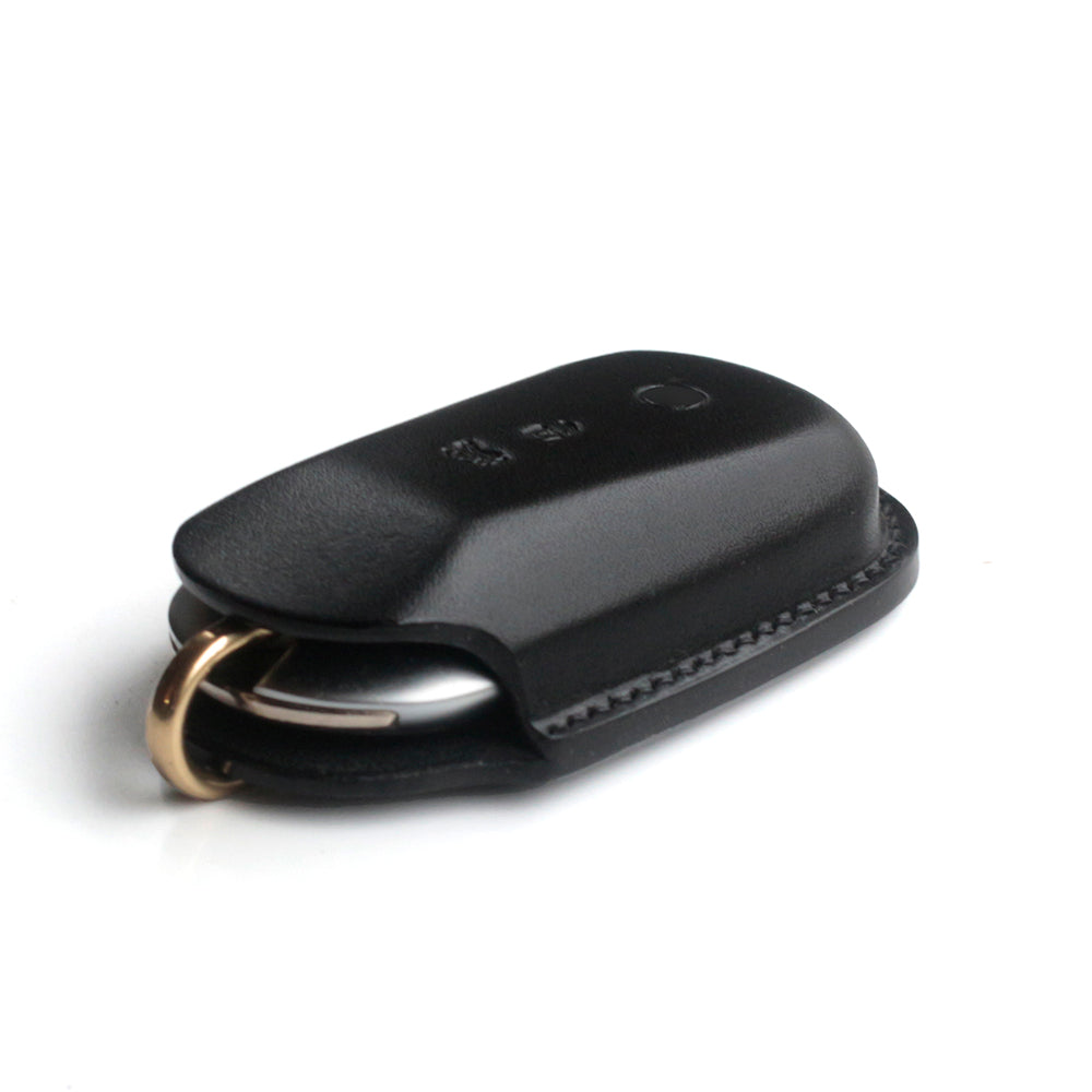 Mercedes-Benz key cover handcrafted leather close-up detail