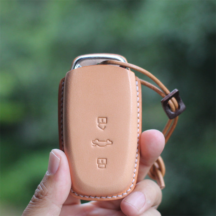 Minimalist Leather Car Key Case for Audi A4 A5 Q5 Fob