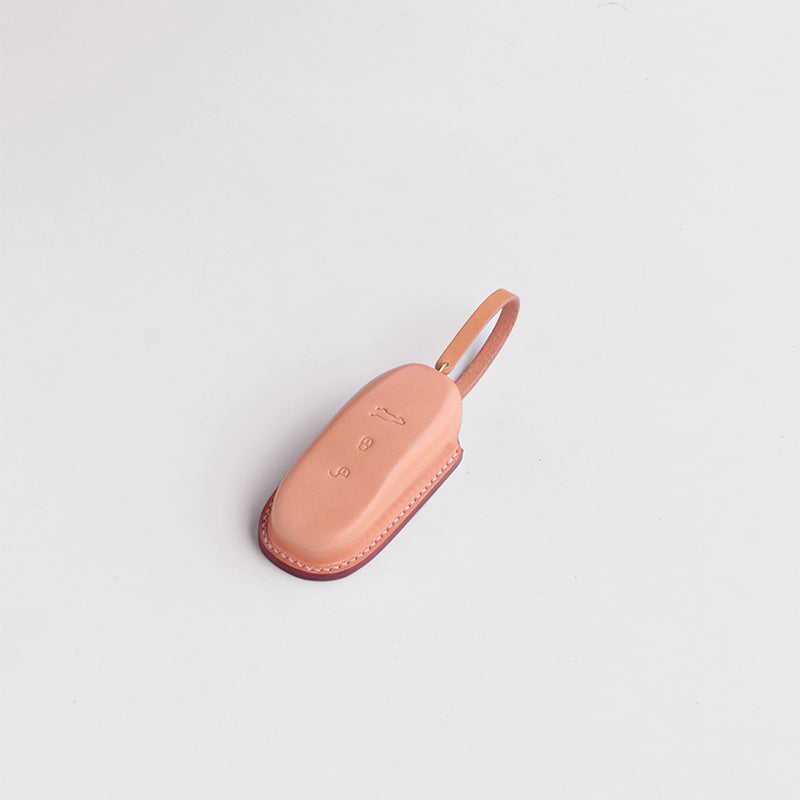 Handcrafted Porsche 718 Leather Key Cover Minimalist Design
