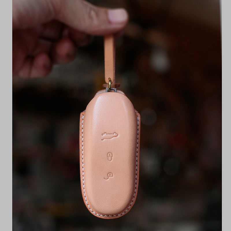 Porsche Panamera Handmade Full-Grain Leather Key Cover
