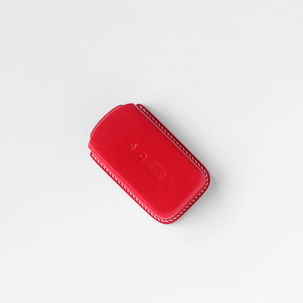 Custom leather key case for Rolls-Royce Wraith, personalized with monogram option