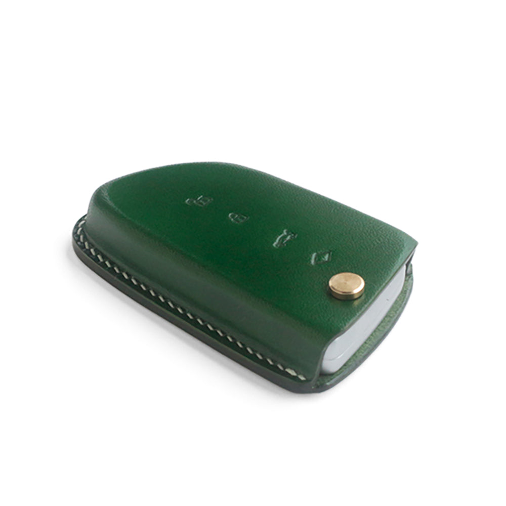 Pure Handcrafted 3D Molded Veg-Tan Leather Key Fob Cover for BMW F30 F10