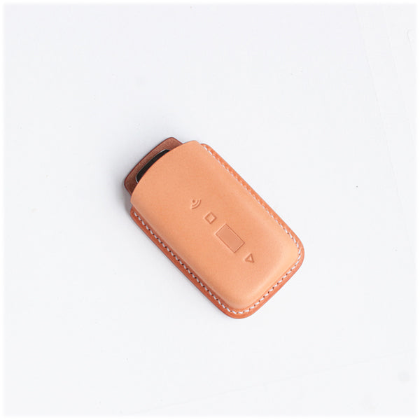 Genuine leather key cover for Rolls-Royce Dawn, hand-stitched and lightweight