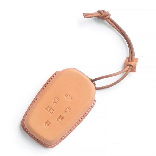 Toyota Alphard Handcrafted Vegetable-Tanned Leather Key Fob Cover Minimalist OEM Style Custom Premium Unique Car Key Protector