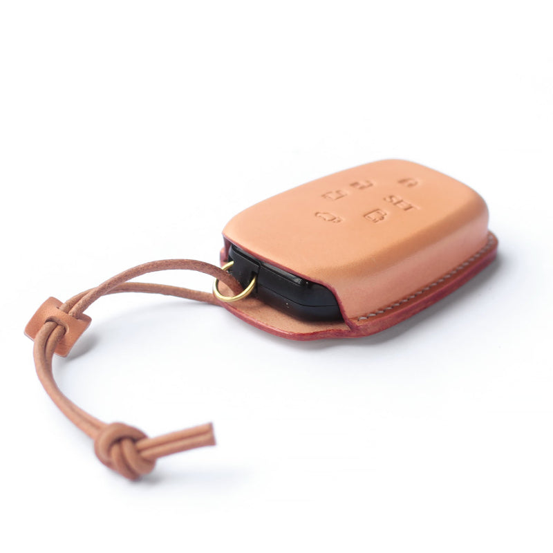 Toyota Vellfire Custom OEM-Style Leather Key Shell Hand-Formed Premium Unique Key Fob Case Protector