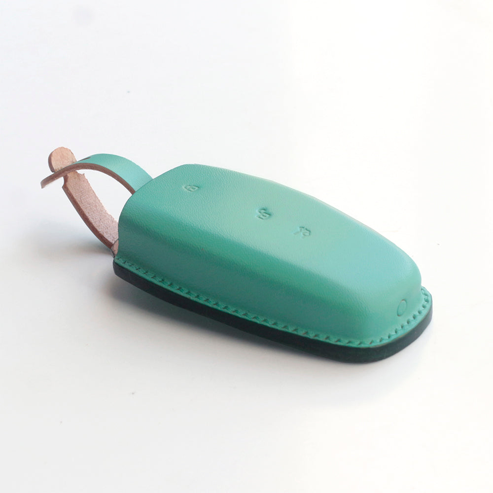 aston martin dbx tiffany-blue-leather key case
