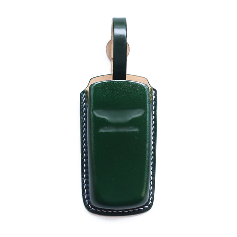 Handmade shell cordovan leather key cover for Aston Martin DB9 – premium car key fob case by Tangear