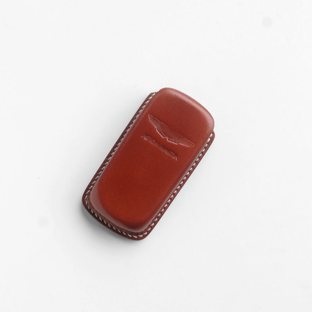 Aston Martin Vantage premium leather key fob cover – handcrafted luxury accessory