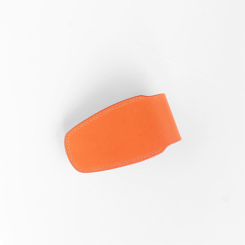 DBX leather key case orange