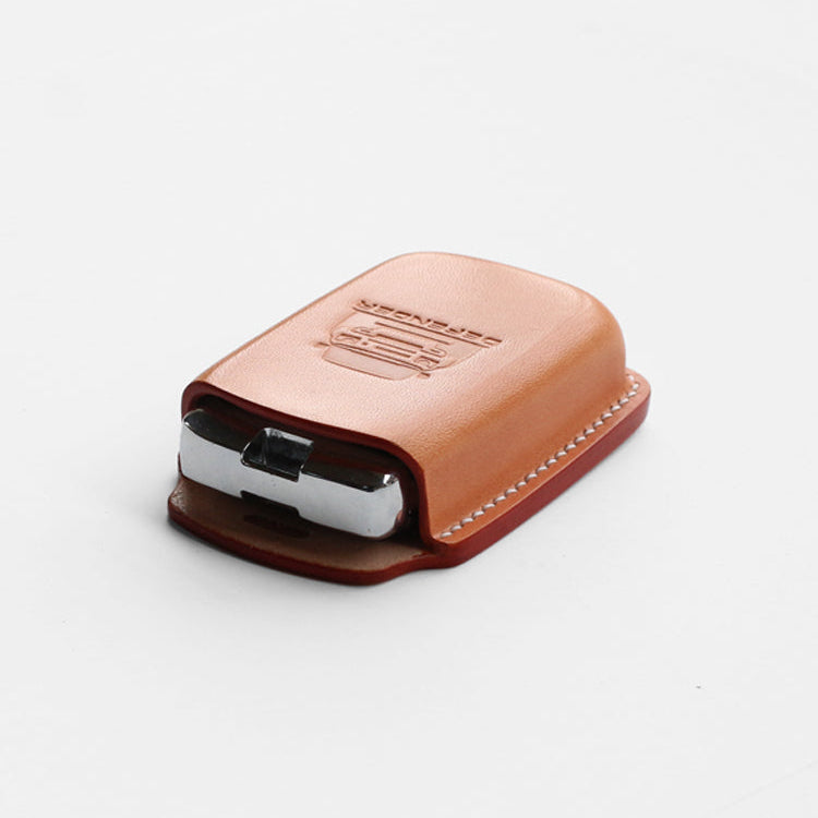 Rugged Land Rover Defender leather key cover for outdoor enthusiasts
