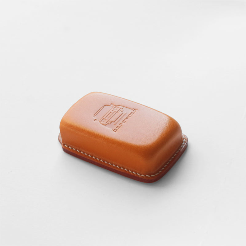 Handmade Leather Key Fob Cover for Land Rover Defender | Custom Fit, Anti-Scratch & Secure Hold