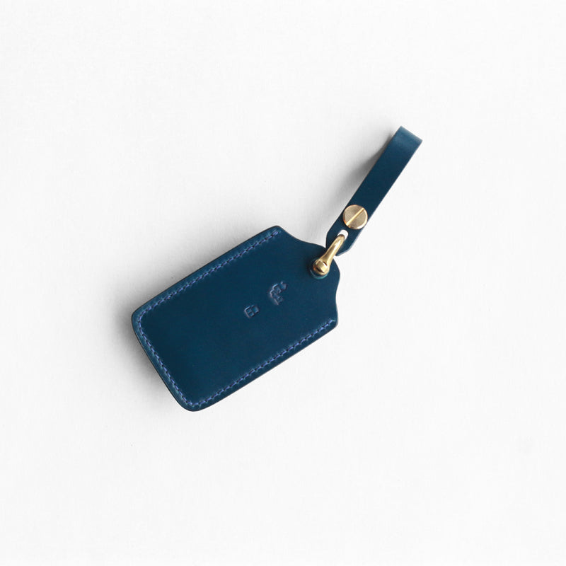 Exclusive shell cordovan crafted key fob shell for Ferrari, hand-stitched and polished