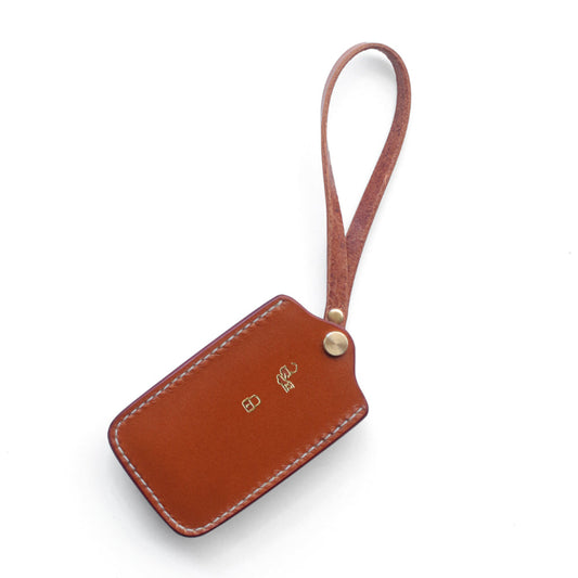 Luxury Ferrari Purosangue key pouch with Italian full-grain leather & embossed logo
