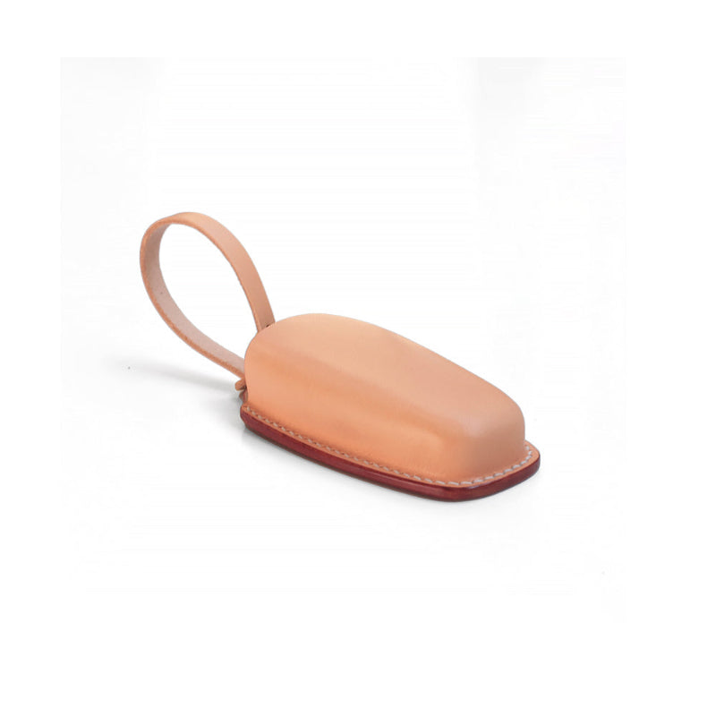 Artisan crafted vegetable-tanned leather key pouch for Audi vehicles

