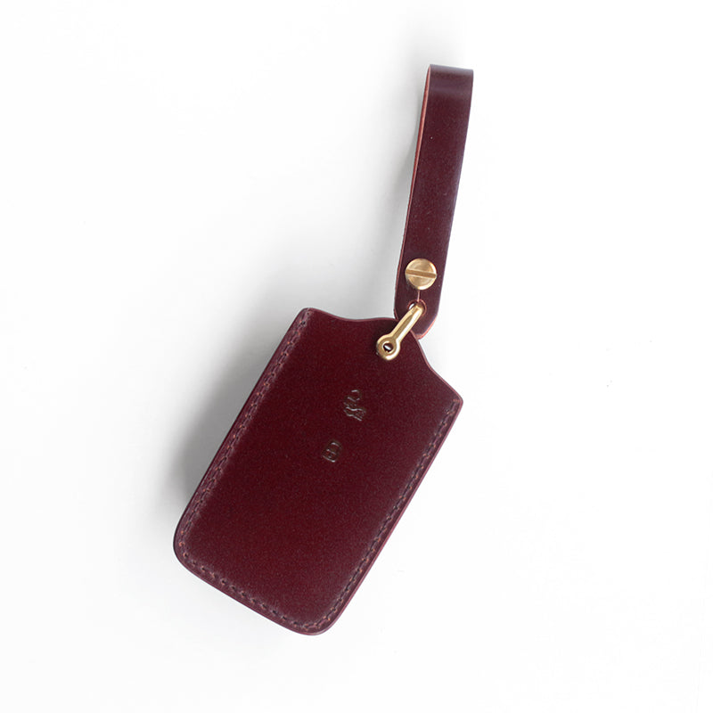 Handcrafted vegetable-tanned leather remote key cover for Ferrari 296 GTB