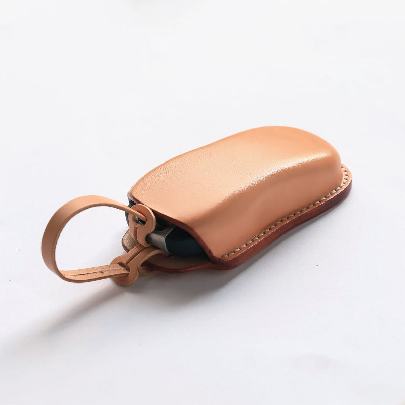 Handmade leather key cover Porsche