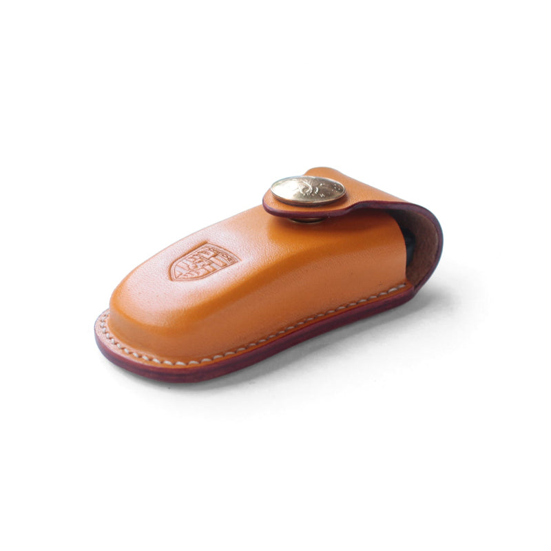Handmade leather key fob case Macan
