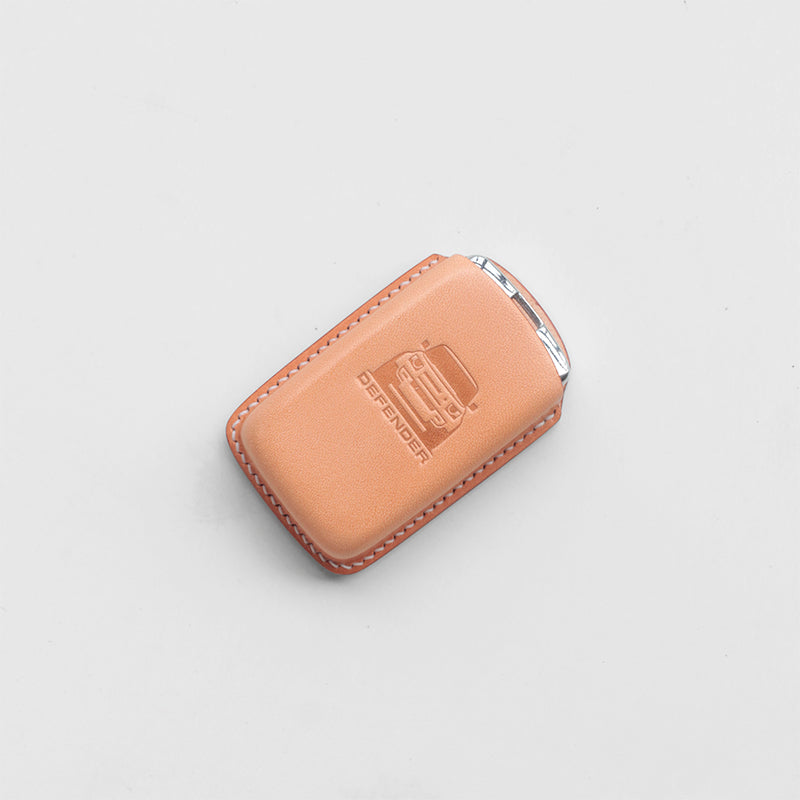 Land Rover Defender leather key cover available in classic colors