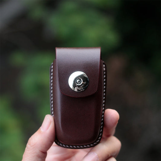 Full grain leather key holder for Lincoln