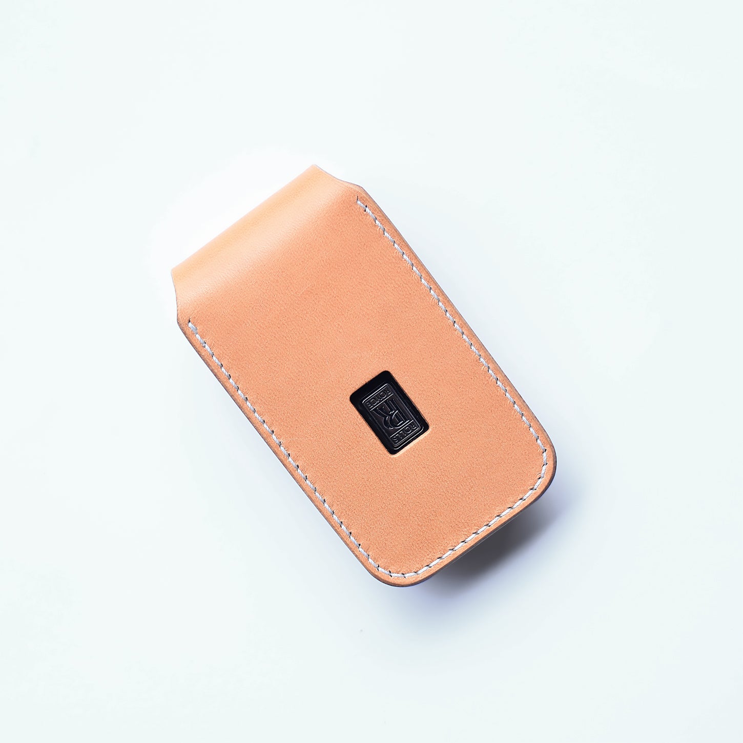 Handmade leather key sleeve for Rolls-Royce Cullinan and Ghost snap closure