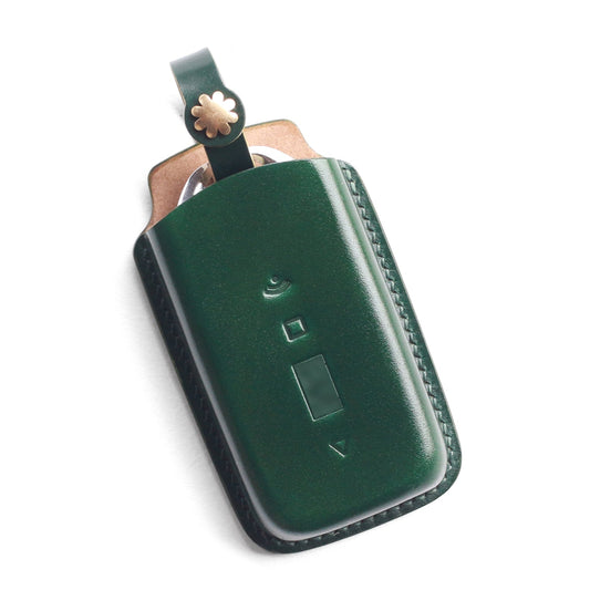 Handmade Japanese shell cordovan key fob case for Rolls-Royce Phantom - premium scratch-resistant protection

