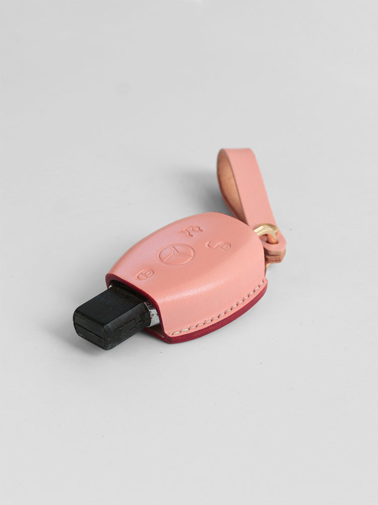 Professional artisanal-crafted leather case for Mercedes-Benz key fobs by TanGear